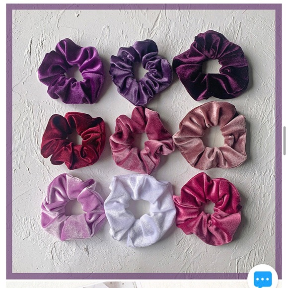VELVET 40 Scrunchies Colorful Fun Retro 90s - Picture 3 of 13